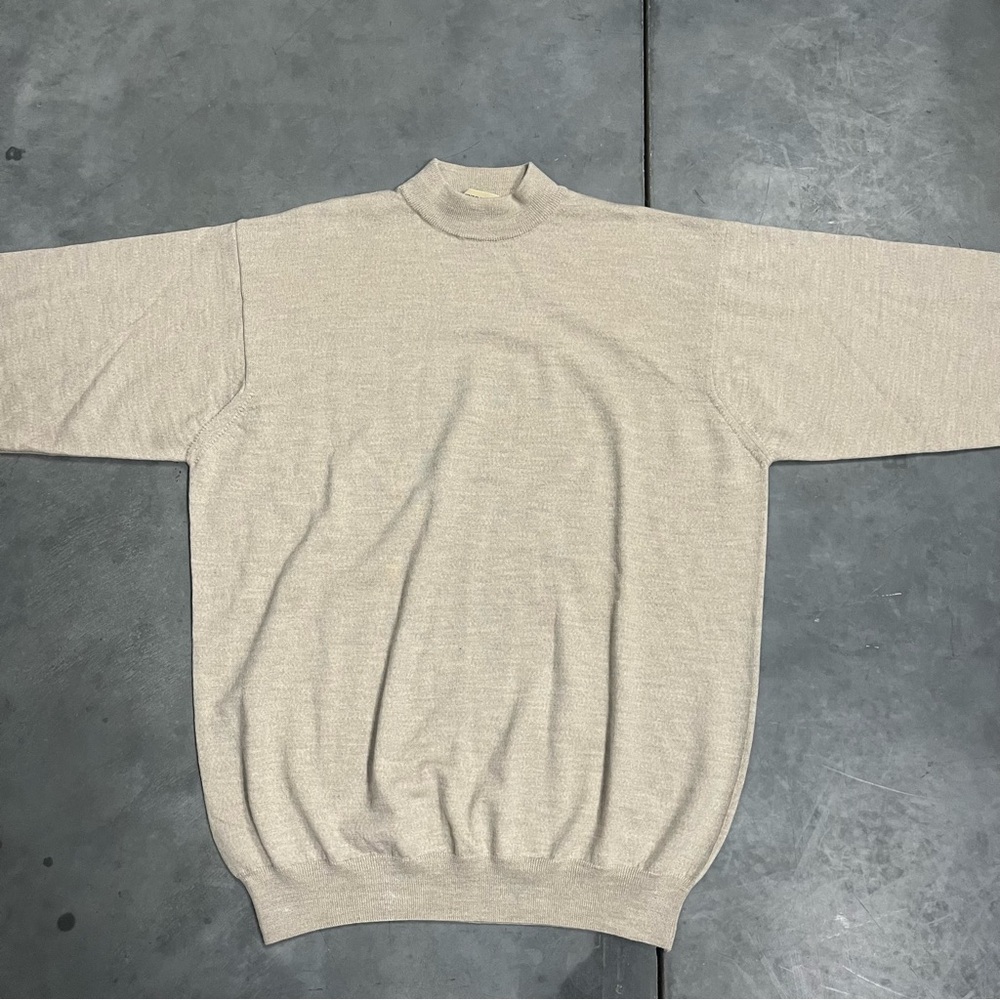 Pronto Uomo Firenze Wool Mock Neck Long Sleeve Sweater‎ Italy Made Mens XLT